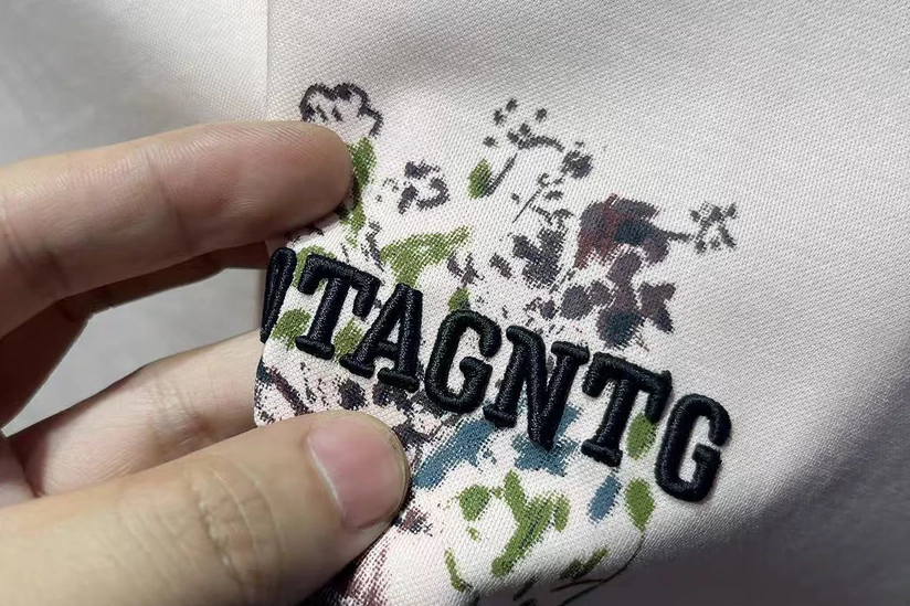 Decoration sampling inputs including artwork placement fabric and garment references