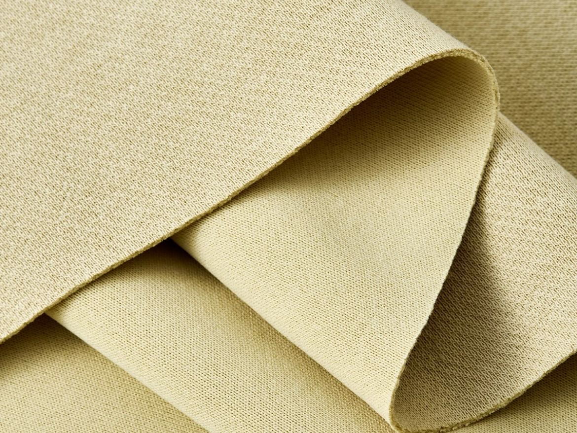 Interlock knit fabric structure and surface