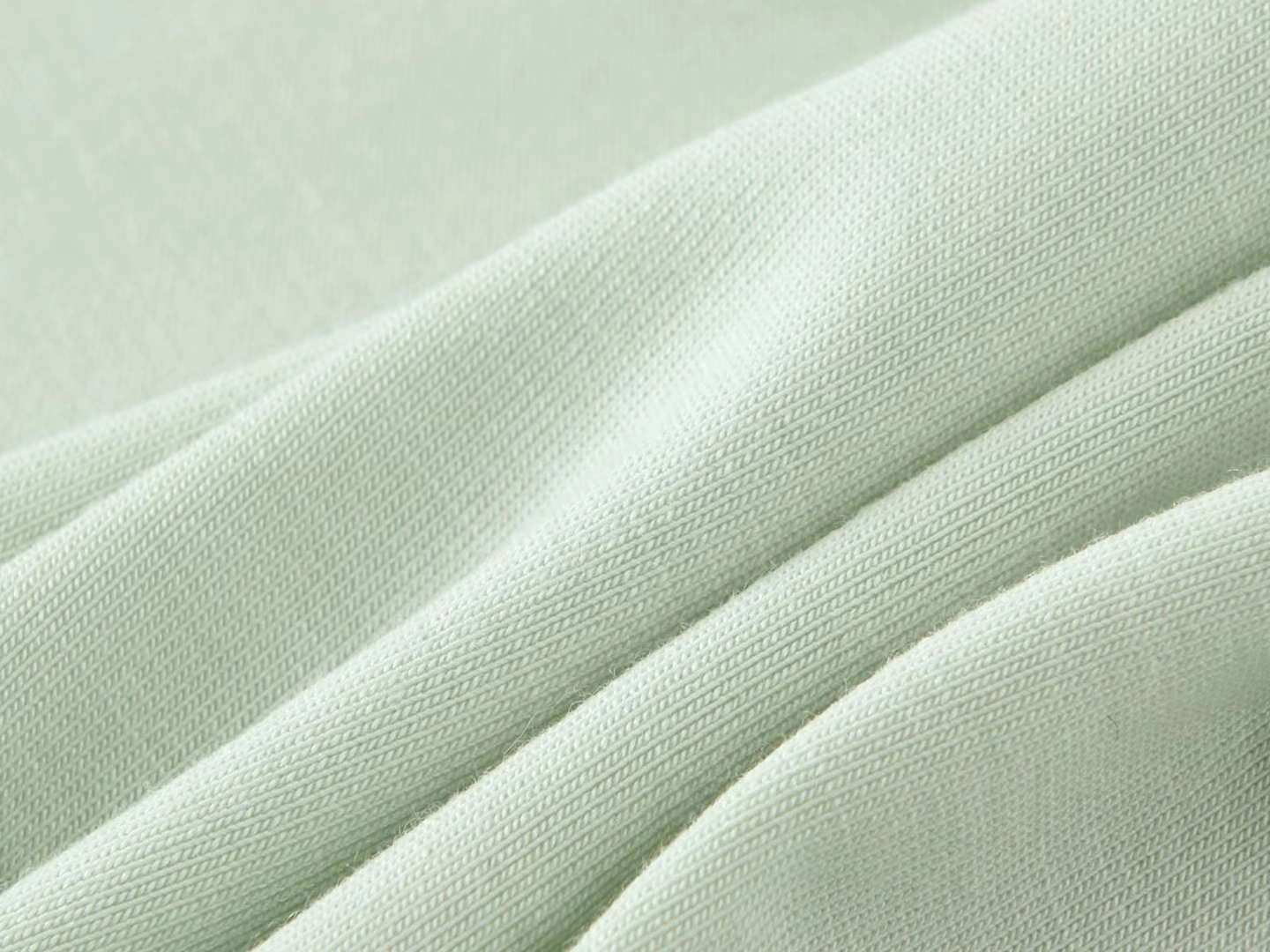 Jersey knit fabric structure and surface