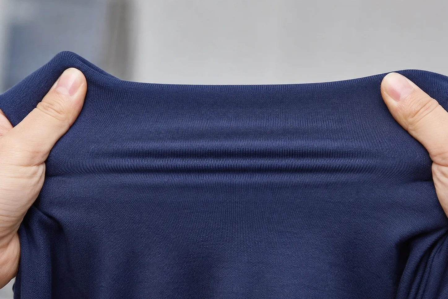 Jersey and interlock knit fabric structure comparison showing surface, drape, thickness and stability
