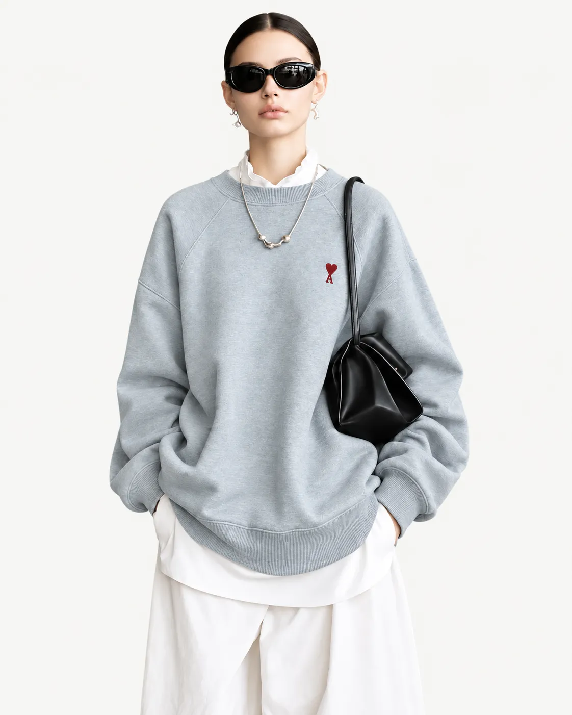 Crewneck sweatshirt product form for knit garment development