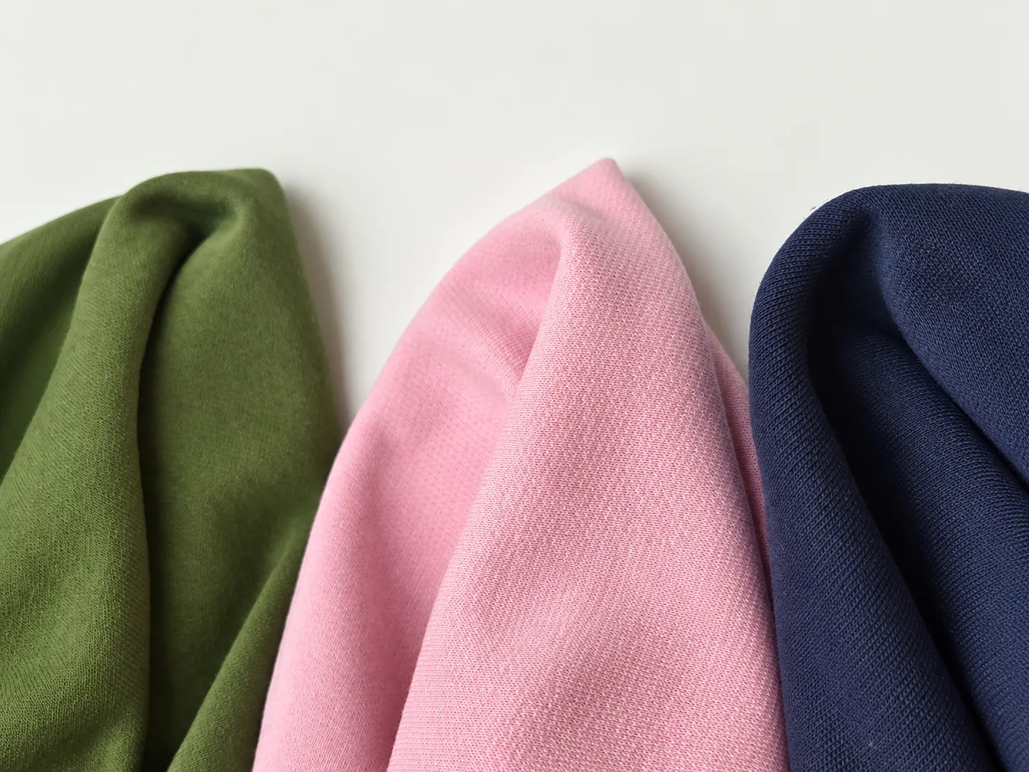 Stretch performance knit fabric for hoodie and sweatshirt development