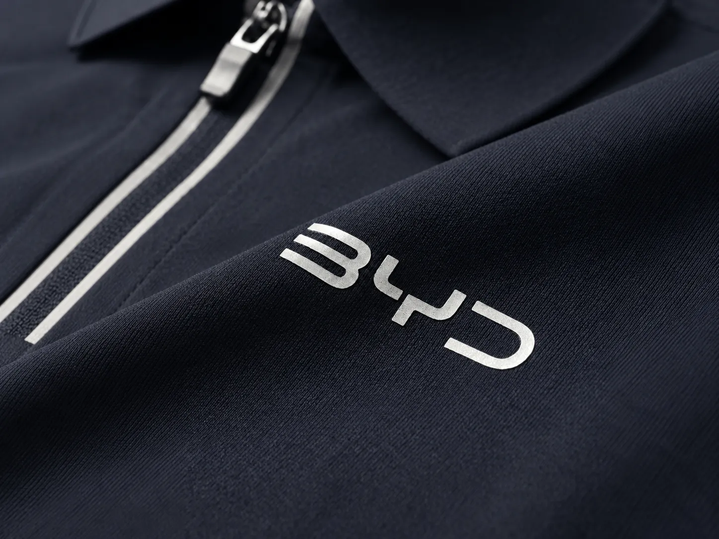 Polo logo embroidery placement scale and knit surface appearance review
