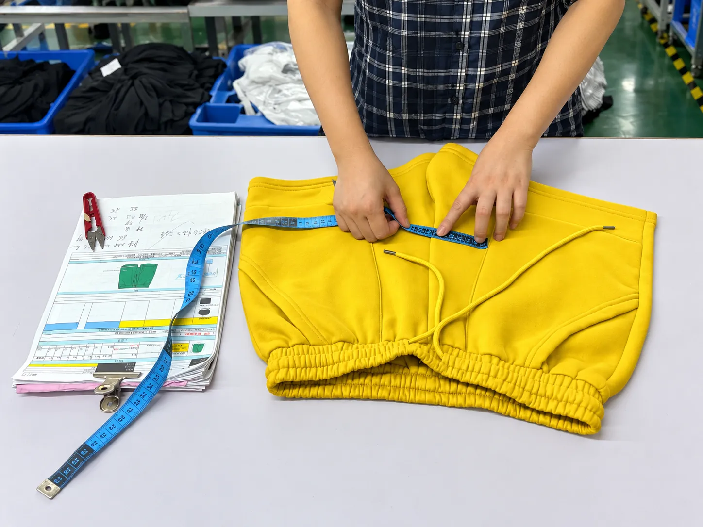 cut-and-sew knit apparel measurement verification against approved garment reference