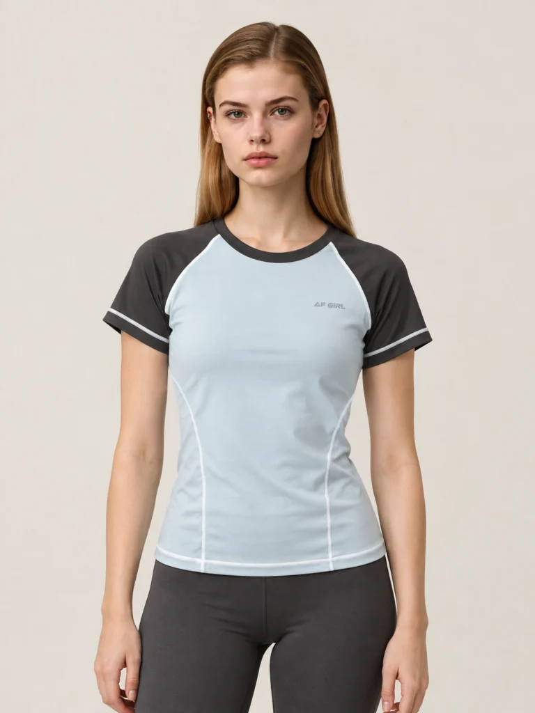 Fitted Color-Block Performance T-Shirt