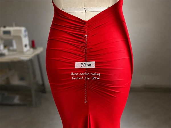 Approved garment measurements and construction details