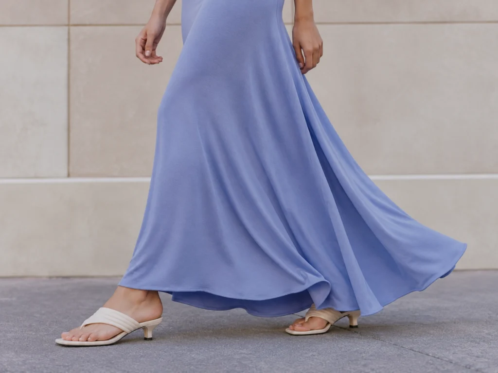 Flowing Maxi Skirt & Clean Hem Finish