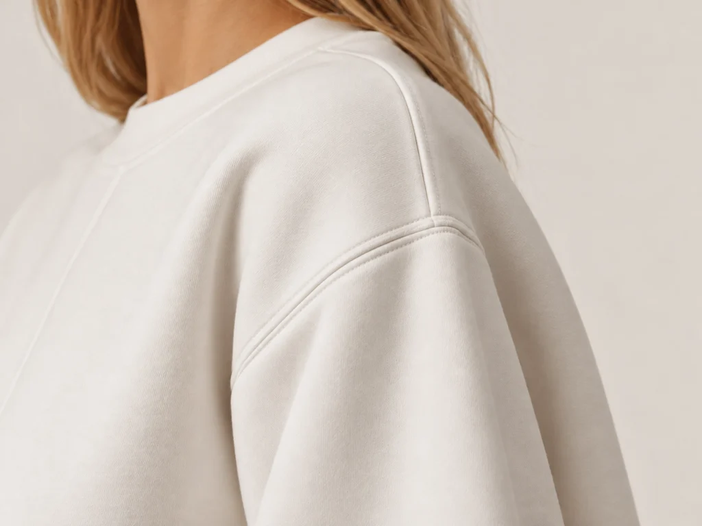Dropped Shoulder & Topstitched Seam