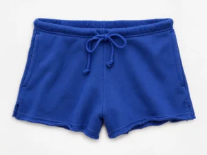 Oversized Off-Shoulder Exposed-Seam Terry Sweatshirt & Shorts Set