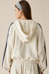 Custom Women’s Cropped Zip Hoodie and Wide-Leg Tracksuit Set