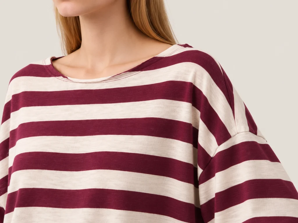 Dropped Shoulder & Long-Sleeve Construction