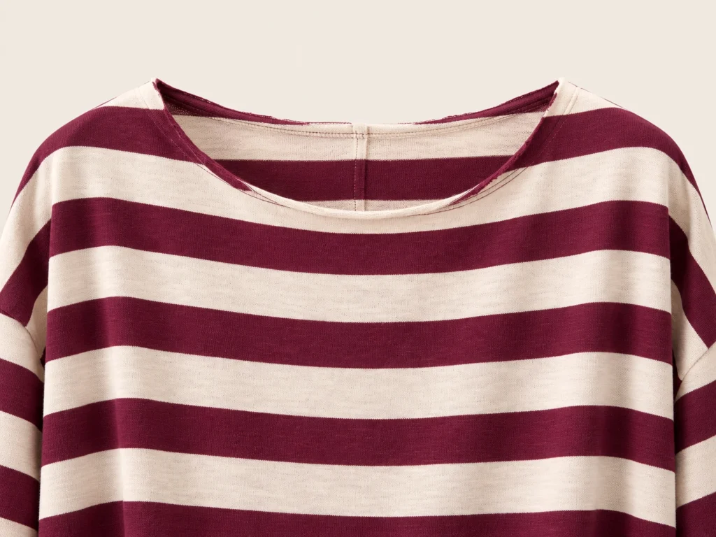Raw-Edge Boat Neckline Construction